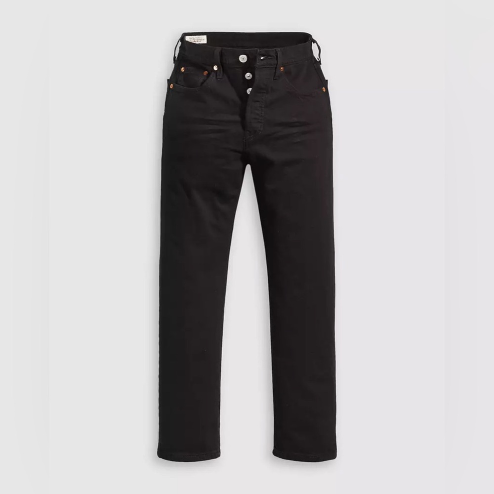 Levi’s Premium 501 Original Cropped Women’s Jeans in color Black Sprout 30x28